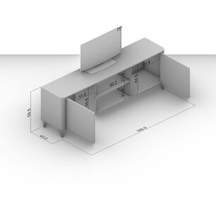 Rack Vekka Home Cartagen / 2 Puertas