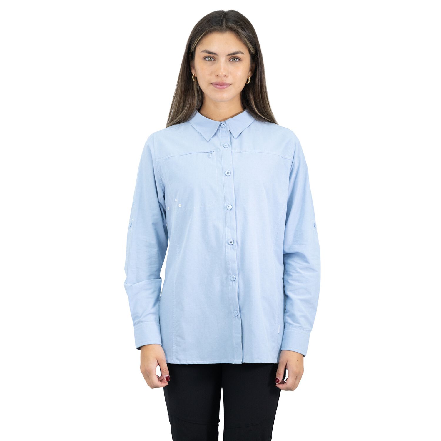 Camisa Hw Duck Dry Mujer Celeste image number 0.0