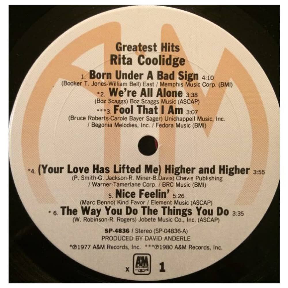 Rita Coolidge - Greatest Hits | Vinilo Usado image number 2.0