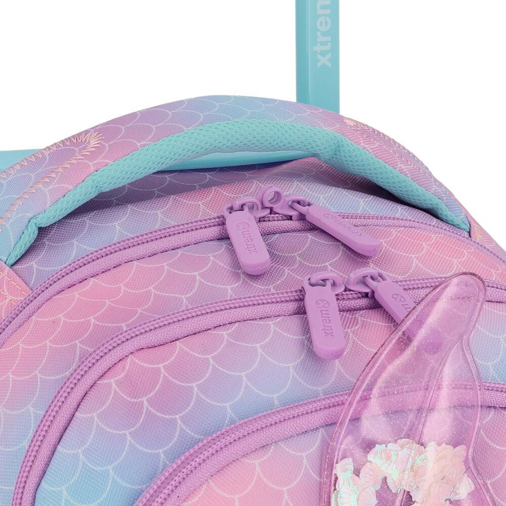 Mochila Con Ruedas Xtrem Cross 6xt Sirena Lila image number 7.0