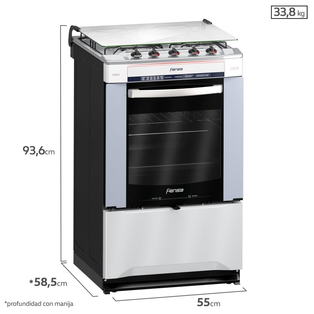 Cocina A Gas Fensa F 2525 T / 4 Quemadores image number 7.0