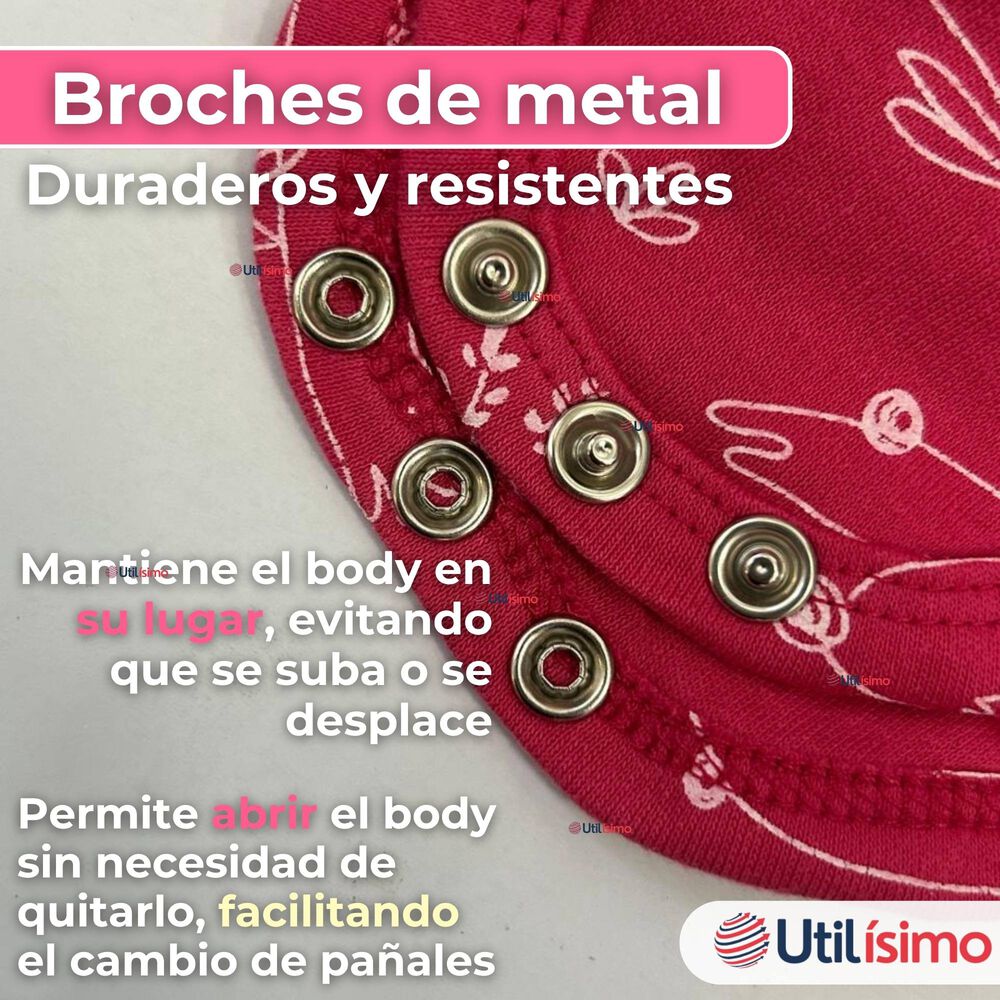 Pack 4 Bodys Niña Sin Manga Tedmimak 100% Algodón Princess Pink image number 6.0