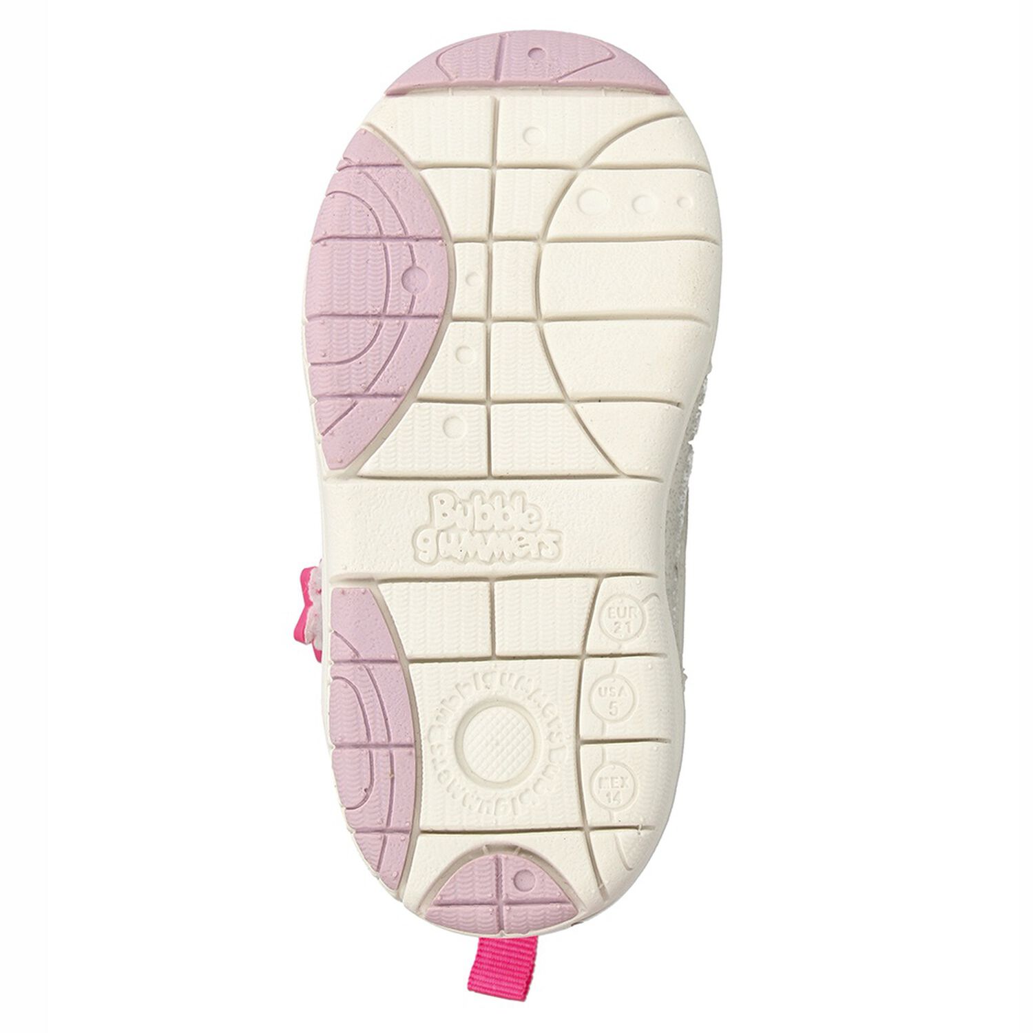 Zapatilla Ni&ntilde;a Bubblegummers Soft Walker Blanco image number 6.0
