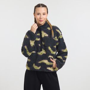 Polerón Deportivo Bloque Color Cuello Alto Mujer Wetland