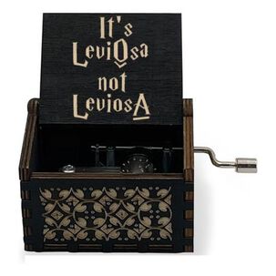 Caja Musical Black Negra Madera Hp Harry