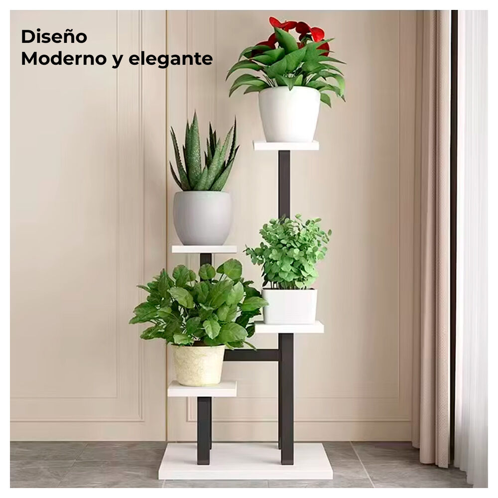 Estante Para Plantas De Madera Soporte Decorativo Multiuso image number 3.0