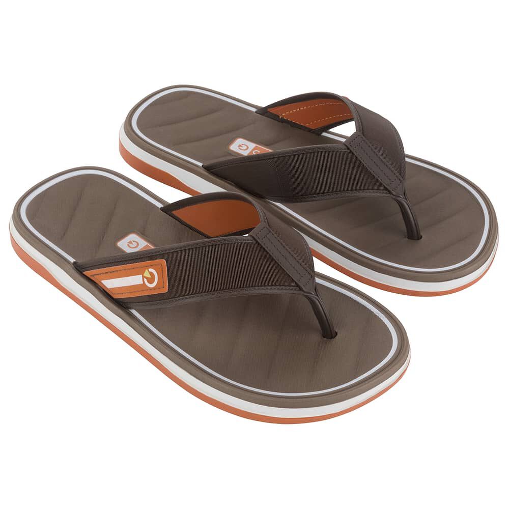 Sandalia Hombre Blanco/marr&oacute;n Malaga Cartago image number 1.0