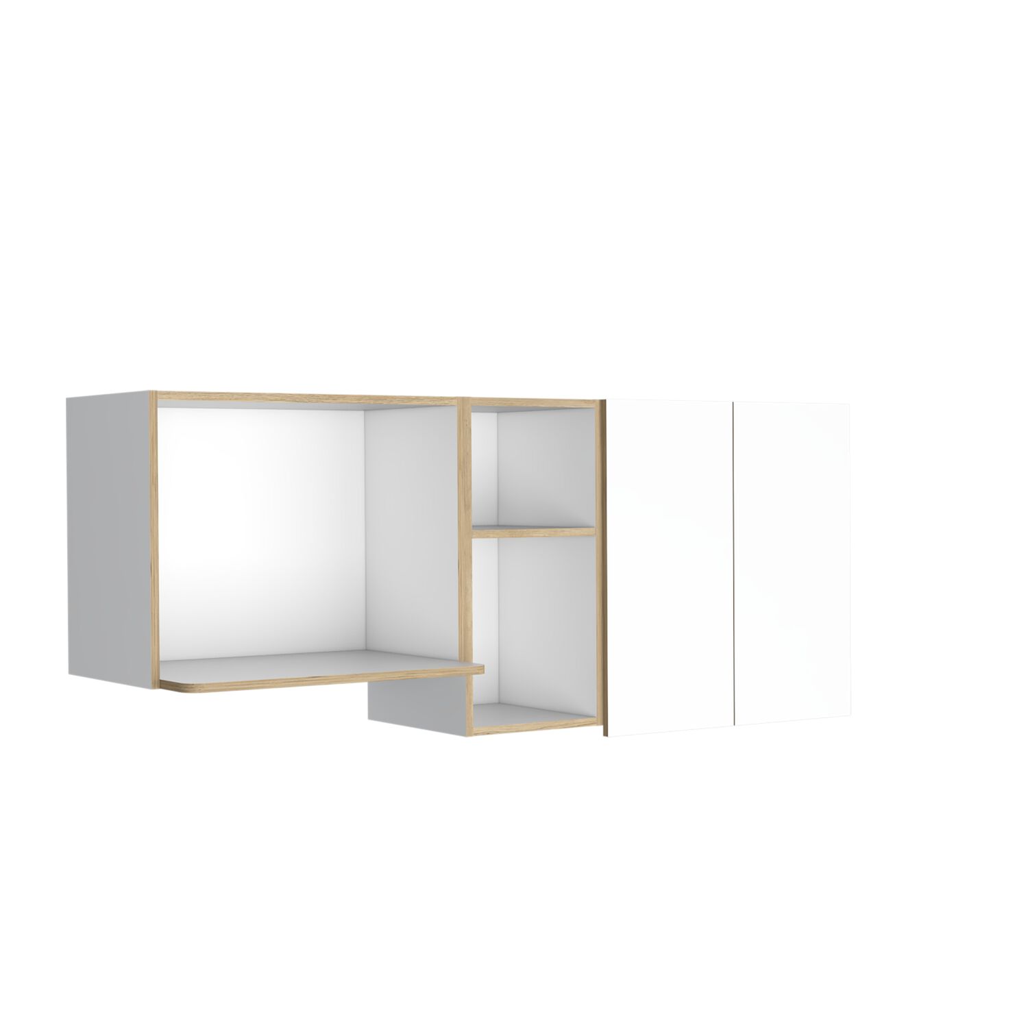 Mueble Superior De Cocina 62x150x34,5 Cm Caf&eacute; Claro image number 0.0