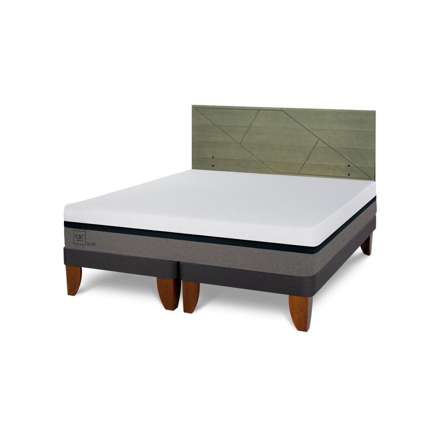 Cama Europea Cic Balance / 2 Plazas / Base Dividida + Respaldo image number 5.0