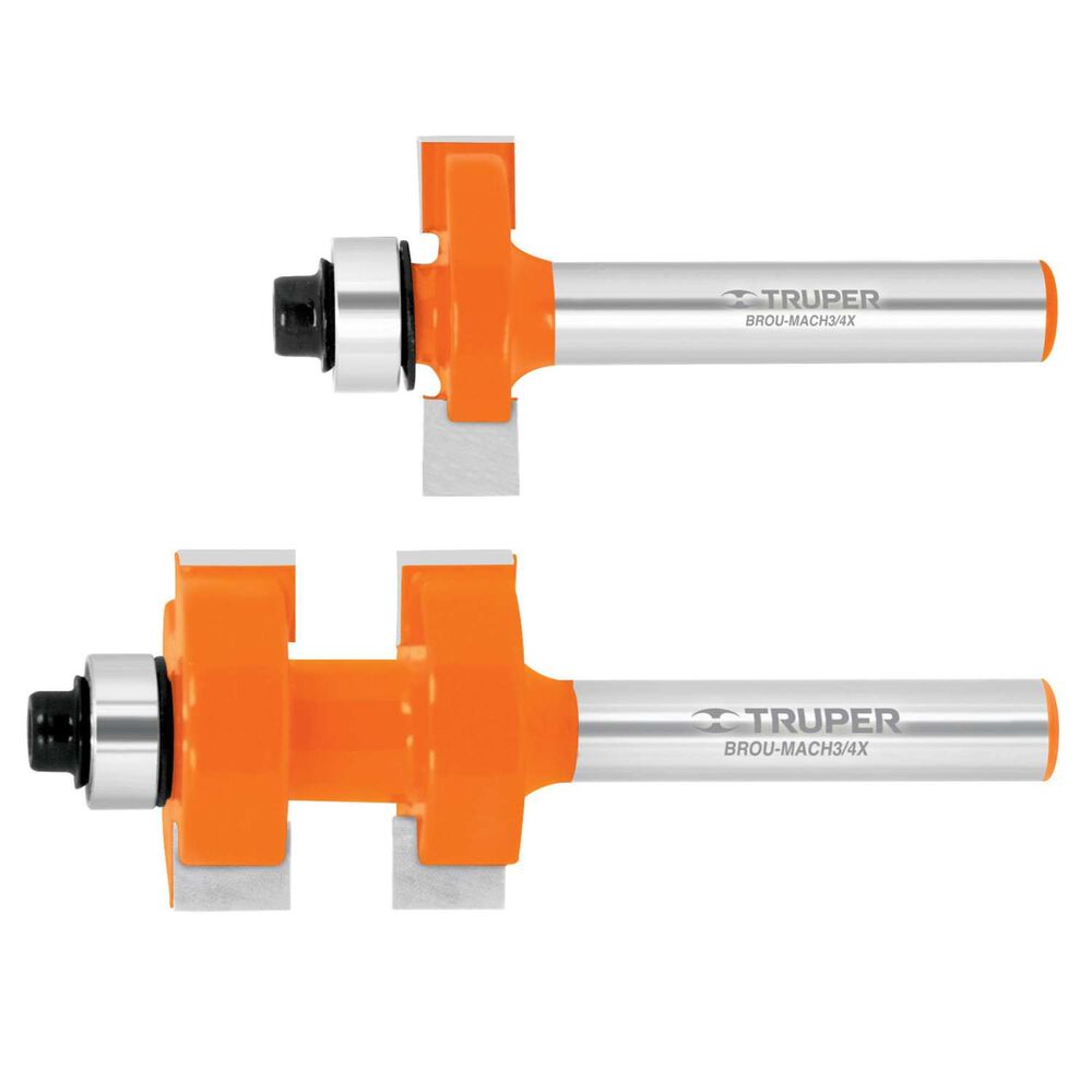 Set De Fresas Para Ensamble Madera 3/4" - Truper image number 0.0