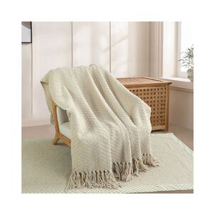Manta Andes Espiga S 125x150 Beige