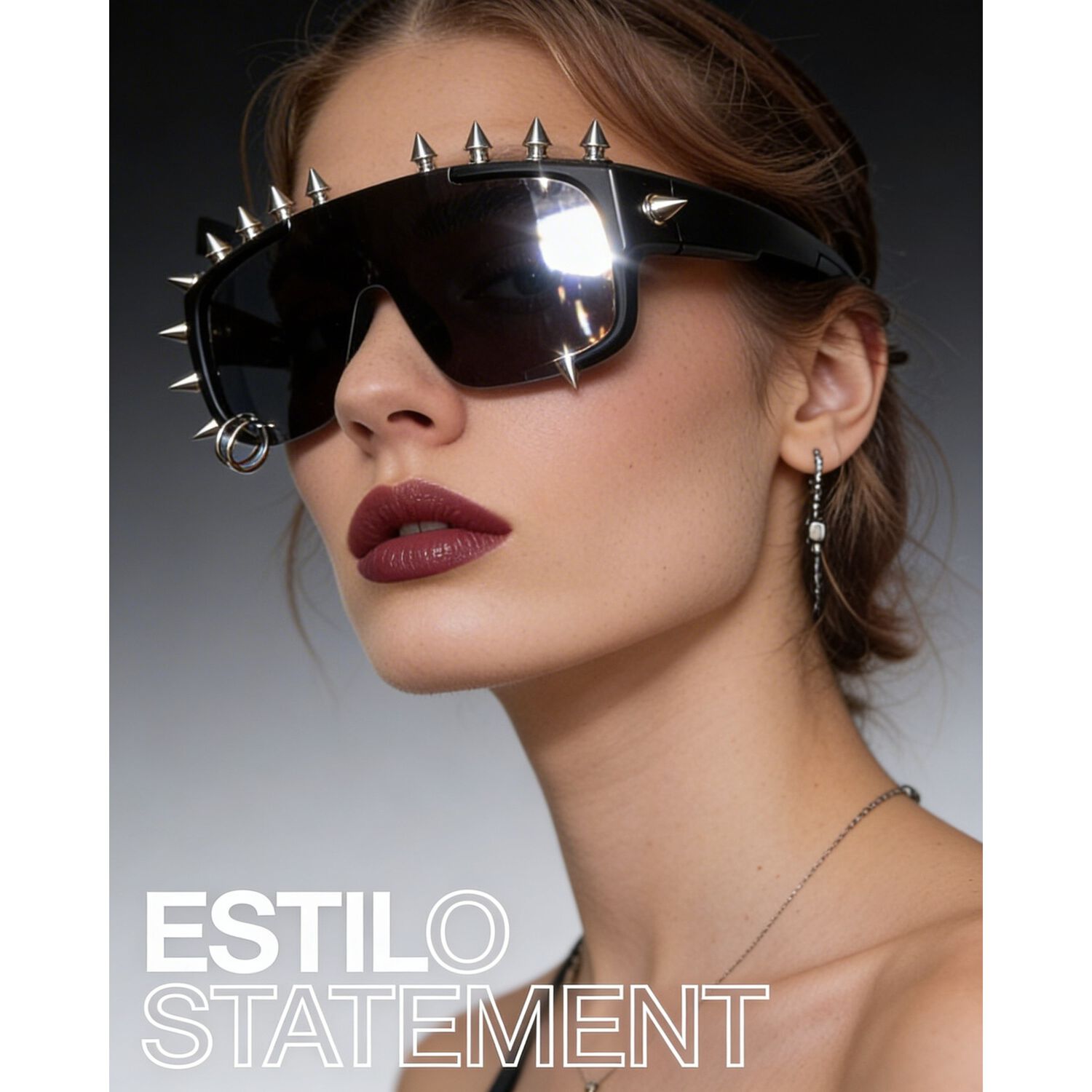 Lentes Retro Futuristas Steampunk Rave Rock Para Mujer image number 13.0