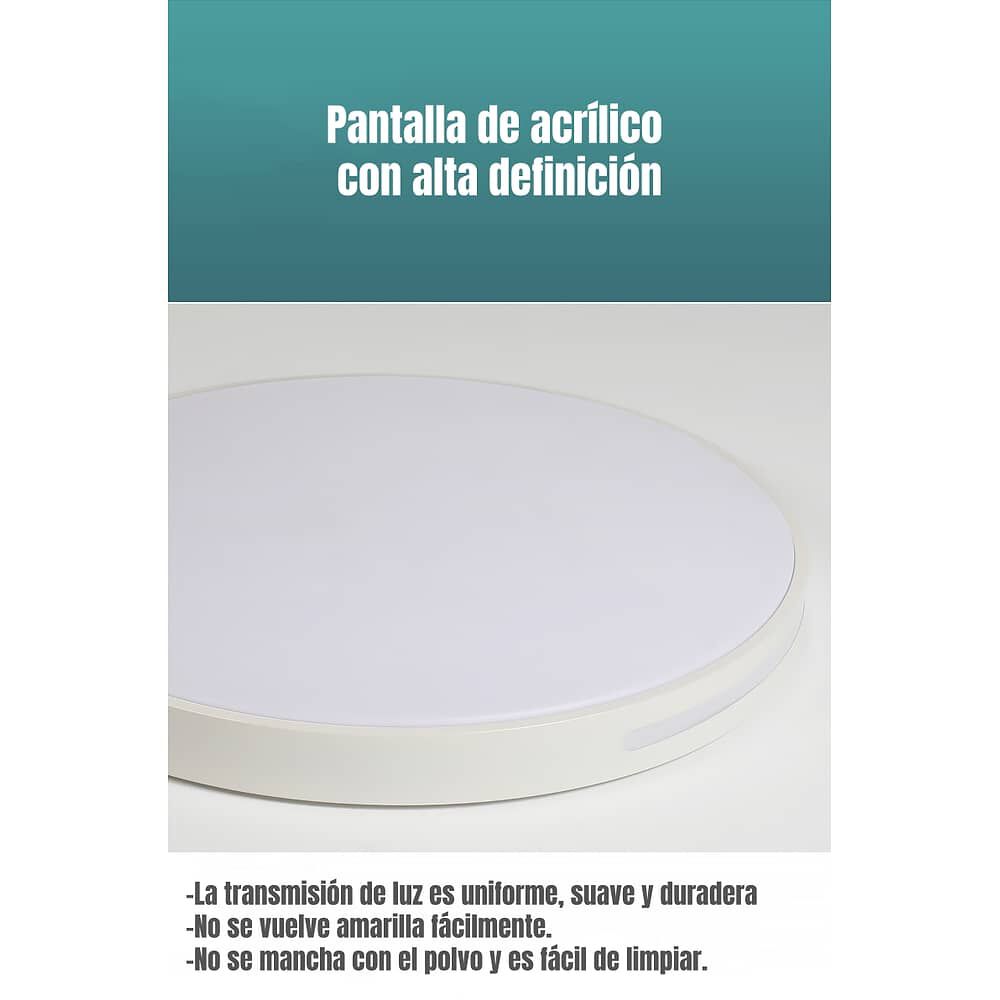 L&aacute;mpara De Techo Led 30cm 18w By Lubabycas image number 3.0