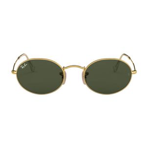 Lentes De Sol Oval Gold Green Ray-ban