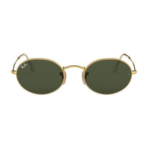 Lentes De Sol Oval Gold Green Ray-ban