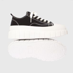 Zapatilla Lona Negro V&iacute;a Franca Art. 52111b21191black