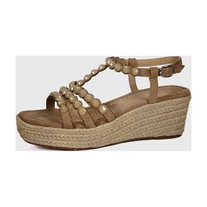 Sandalia Cuero Eunis Beige