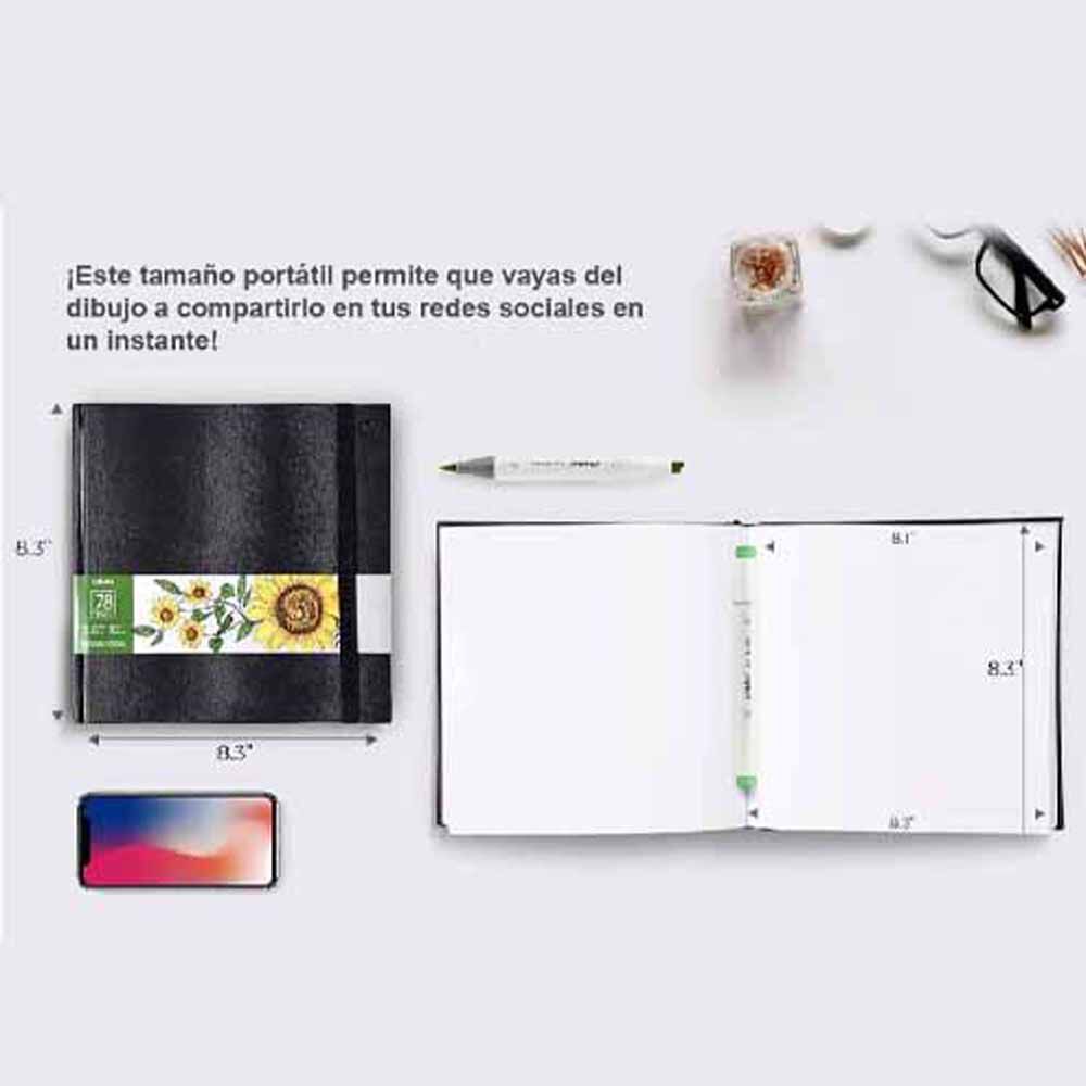 Ohuhu Block Para Alcohol (17,5x16,5cm/30 Paginas) 200g/m2 image number 1.0