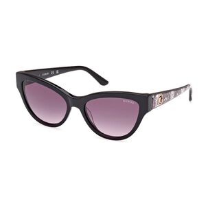 Lentes De Sol Negro Brillante Degrad&eacute; Guess