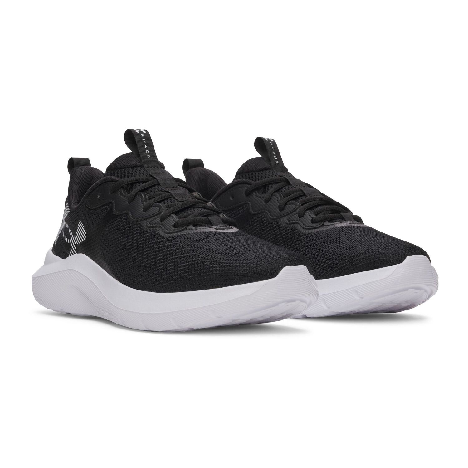 Zapatilla Under Armour Phade Rn 4 Mujer Negro image number 4.0