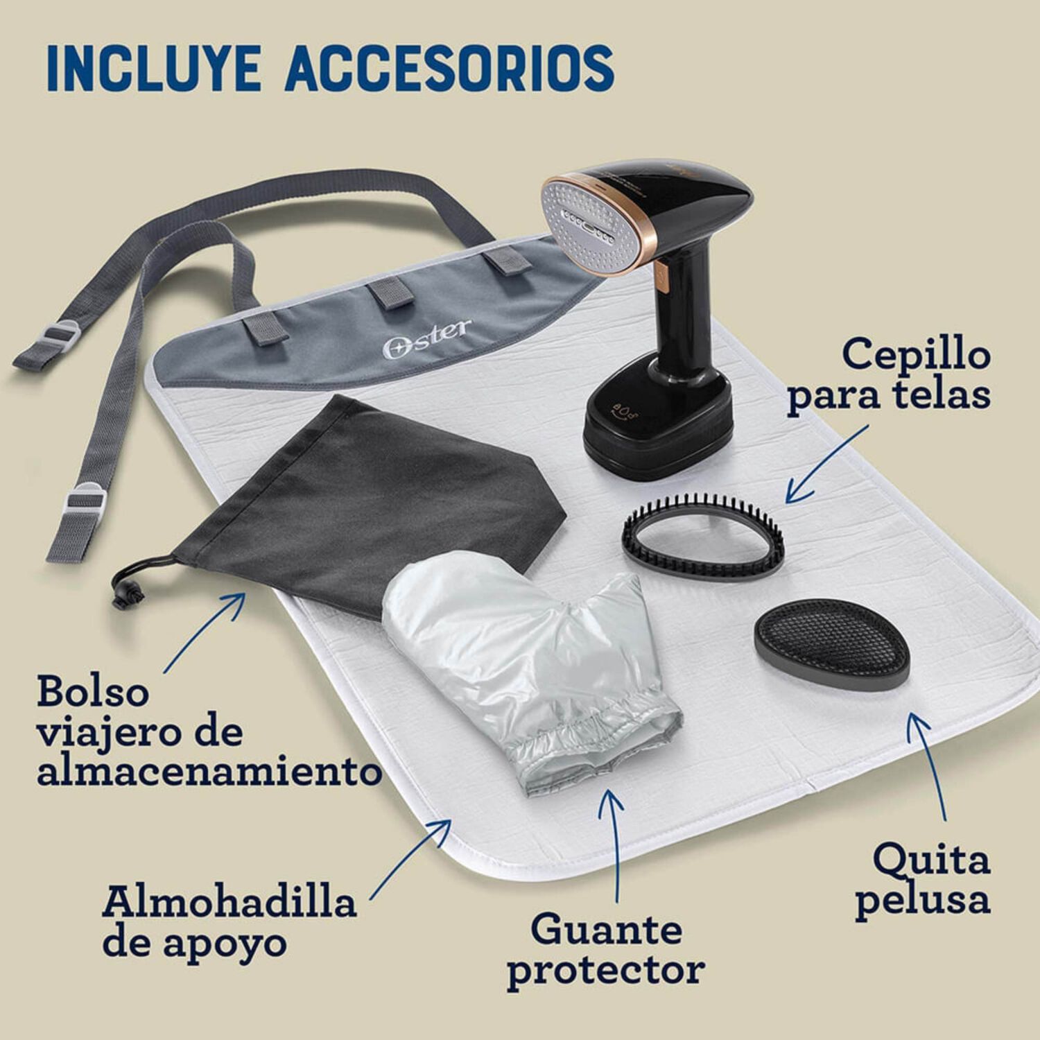Vaporizador De Prendas De Mano Plegable Gcstfs300 image number 2.0