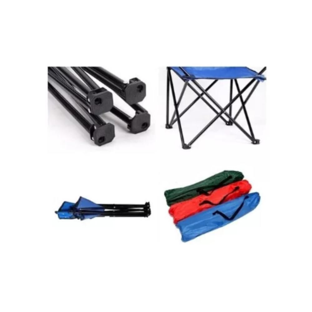 Silla Plegable De Playa Camping Pesca Picnic Con Porta Vaso image number 13.0