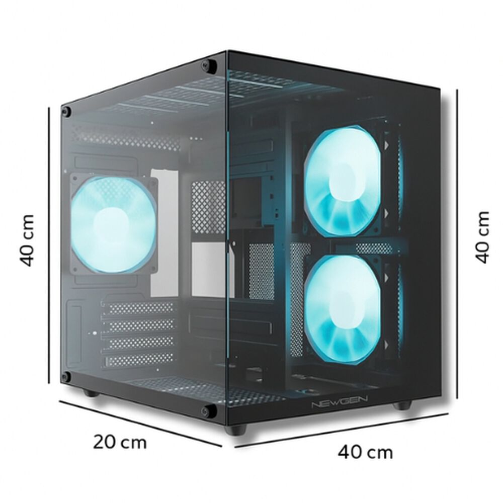 Gabinete Case Gamer Micro Atx Mini Itx Vidrio Templado image number 1.0