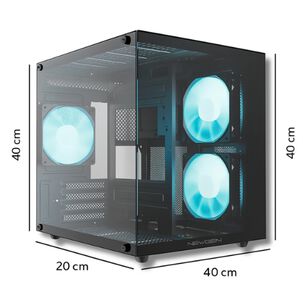 Gabinete Case Gamer Micro Atx Mini Itx Vidrio Templado