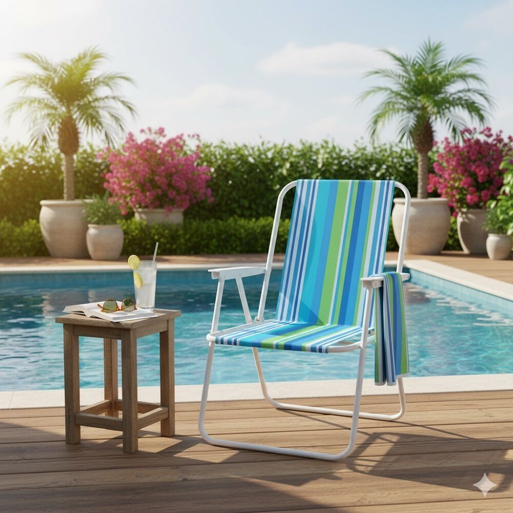 Silla Plegable Camping Picnic Piscina Verano Playa Port&aacute;til image number 4.0