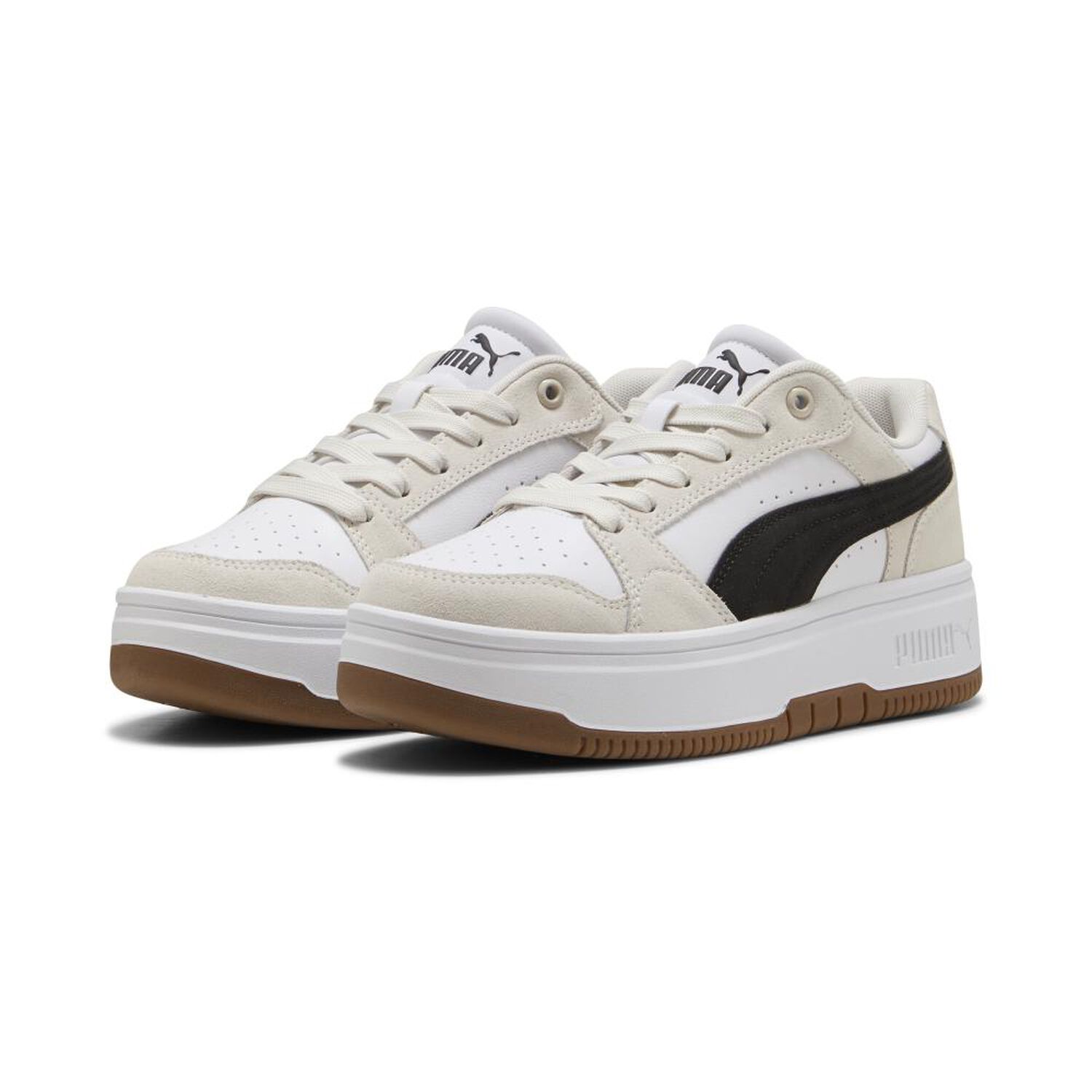 Zapatilla Urbana Mujer Puma Rebound Beige image number 1.0