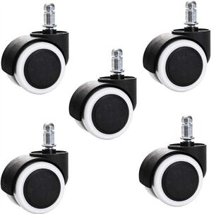 Pack 5 Ruedas Universal Silla Escritorio Oficina Repuesto
