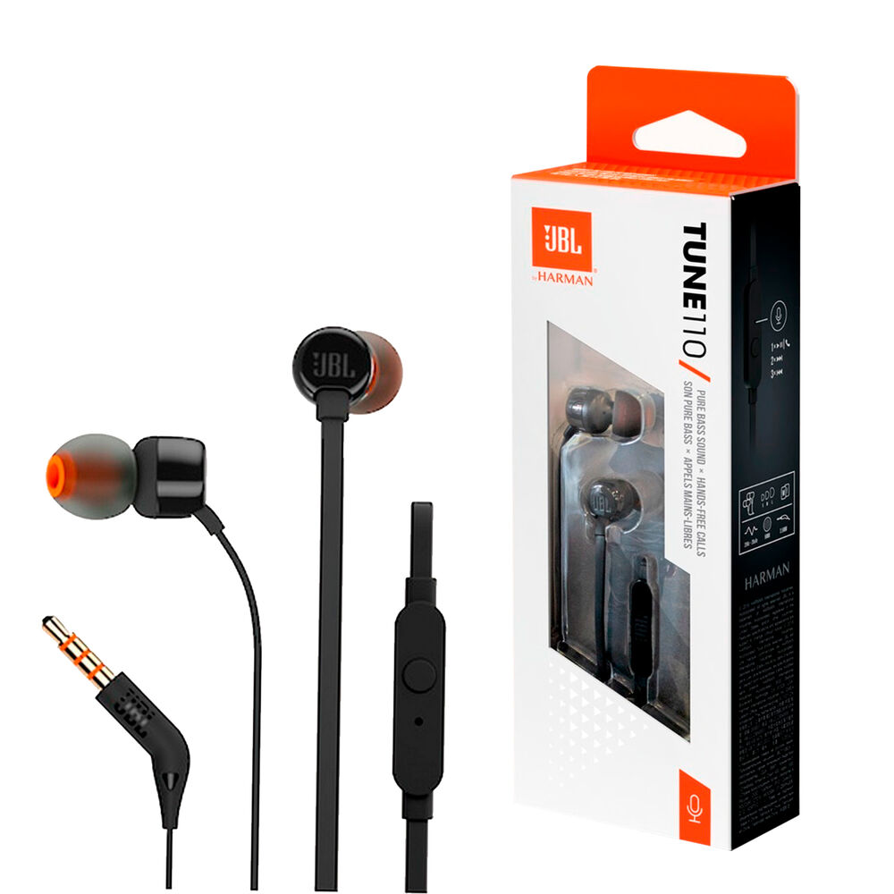Audifonos Jbl Tune110 In-ear Conector 3.5mm Manos Libres image number 0.0