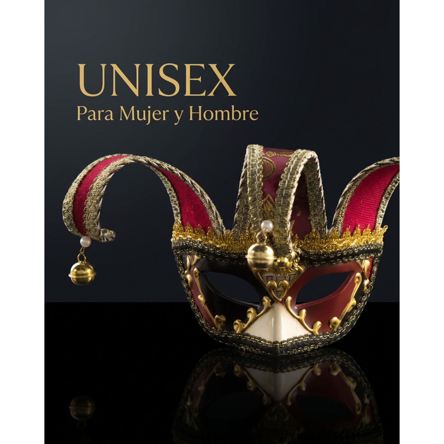 M&aacute;scara Buf&oacute;n Unisex Con Cascabeles Para Fiesta Veneciana image number 23.0