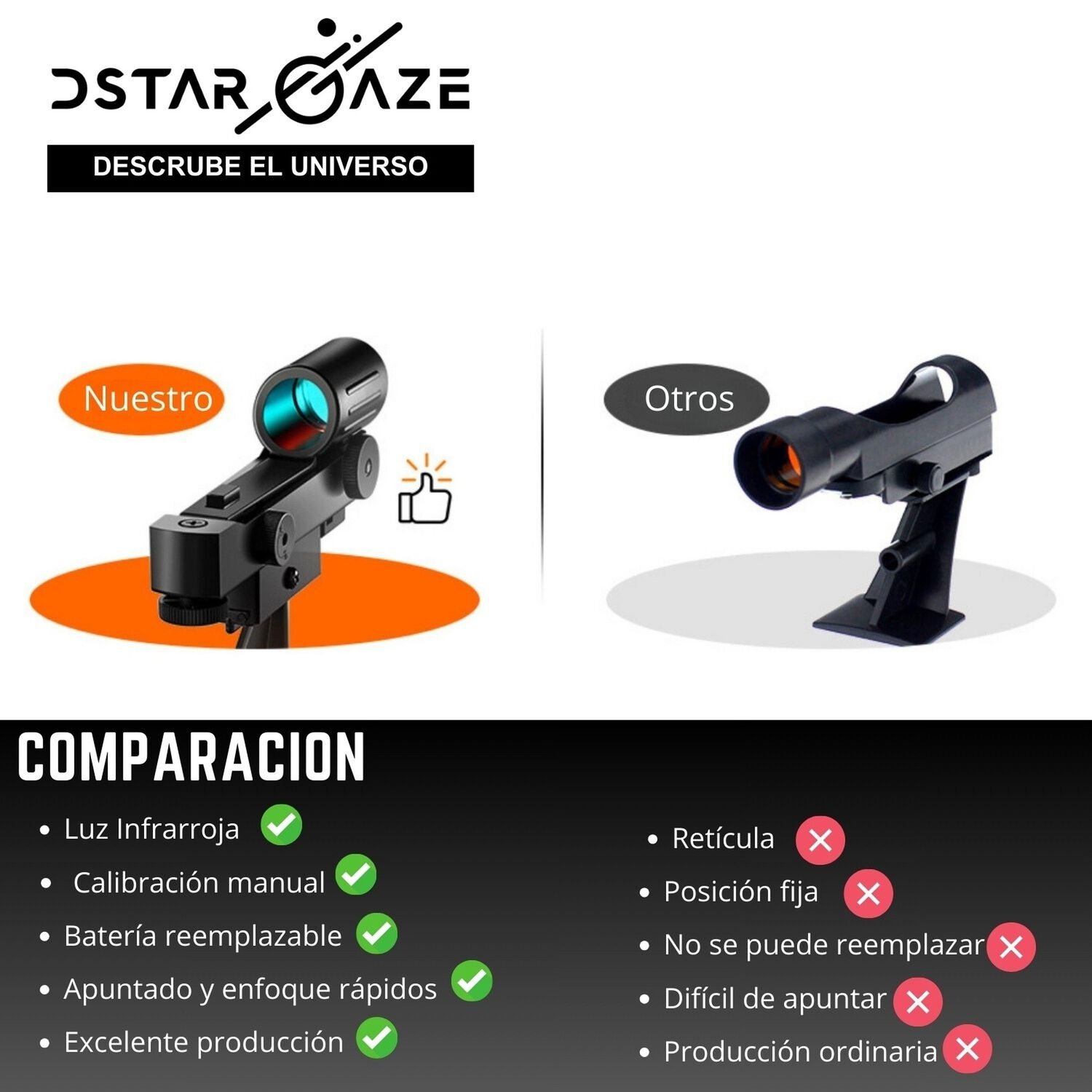 Telescopio Astron&oacute;mico Profesional Monocular 70070m image number 9.0