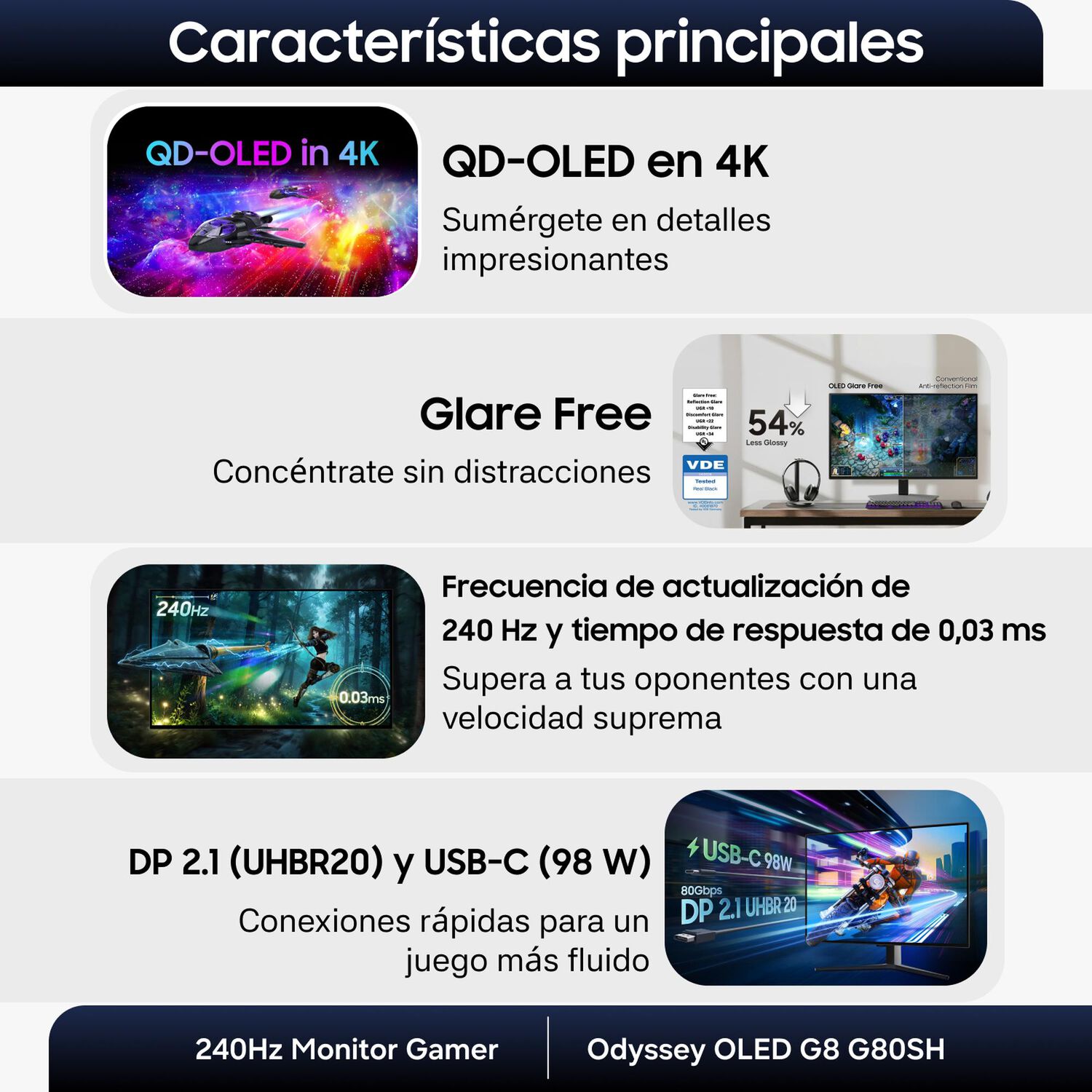 32 Odyssey Oled G8 G80sh 4k 240hz Monitor Gamer image number 6.0