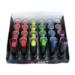 6 X L&aacute;piz Labial Colores Fl&uacute;or Glow Uv