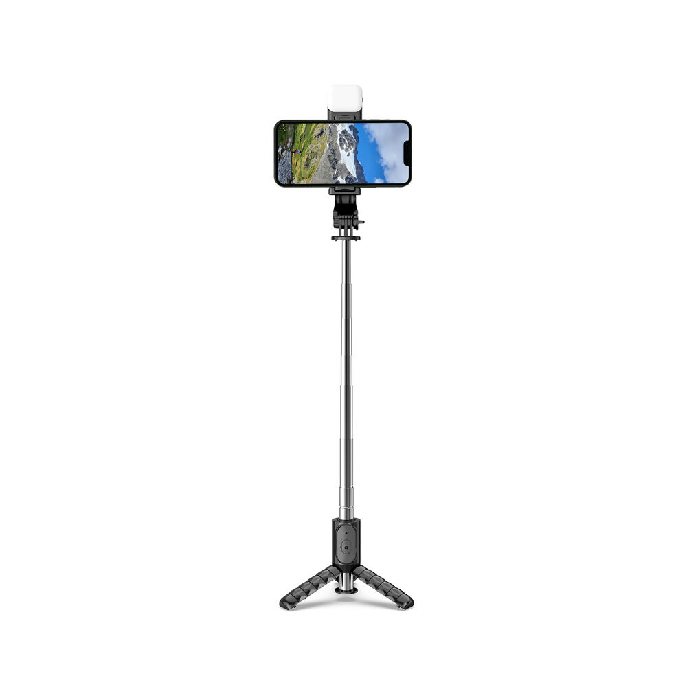 Bastón Selfie Trípode Con Luz Led Y Control Remoto Bluetooth Q11s image number 3.0
