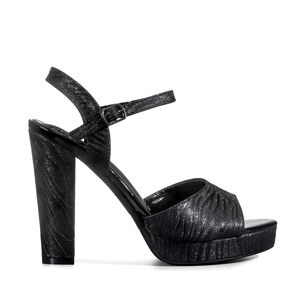 Sandalia Taco Fiesta Elegante Glitter Mujer Weide You237