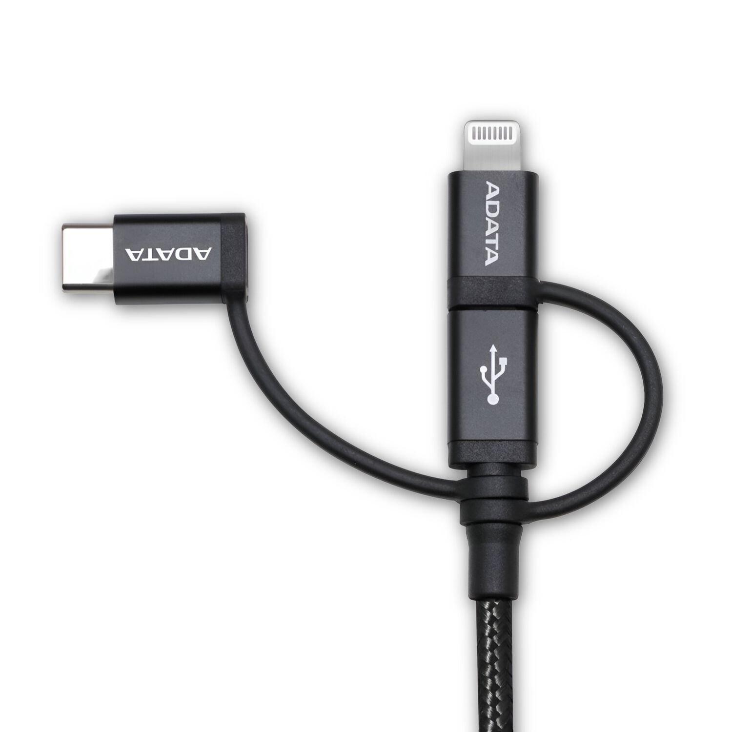 Cable Usb Adata (3en1) Usb-c + Micro Usb + Lightning Mfi 1m image number 2.0