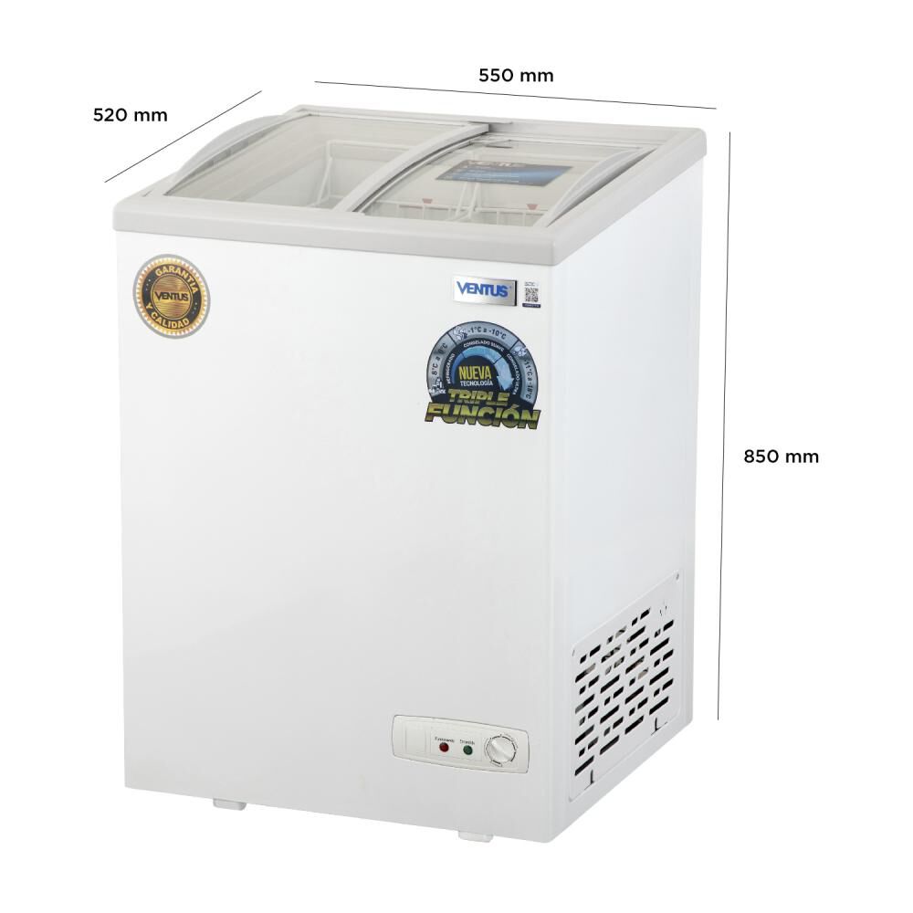 Freezer Horizontal Ventus CTV-100C / 100 Litros image number 2.0