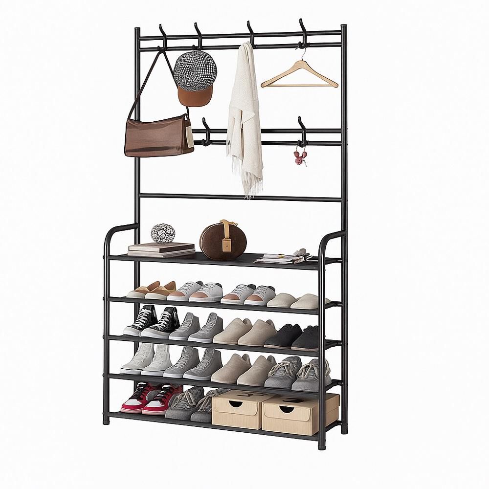 Organizador De Calzado Zapatos 5 Niveles Zapatero Perchero Color Blanco image number 0.0