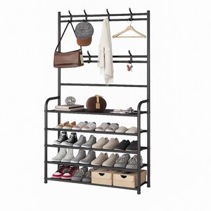 Organizador De Calzado Zapatos 5 Niveles Zapatero Perchero Color Blanco