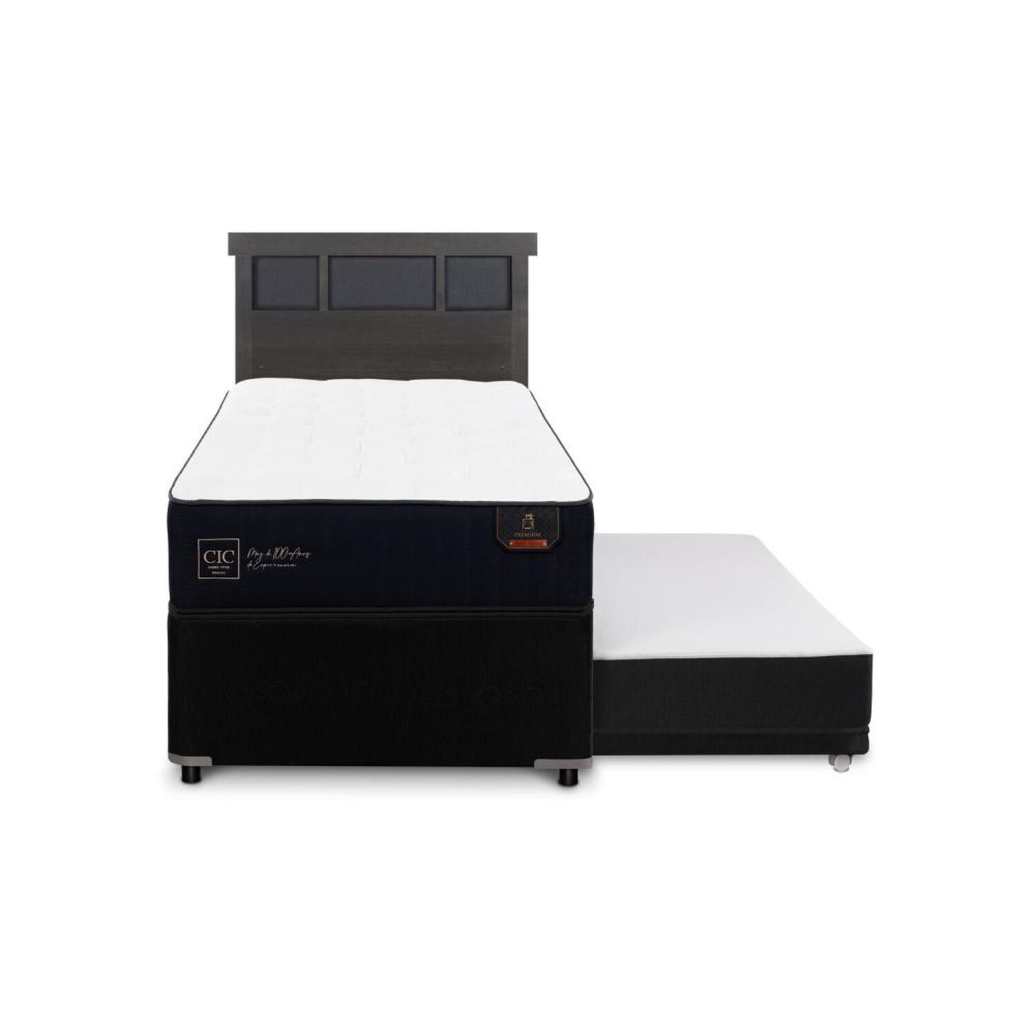 Cama Nido Cic Premium / 1.5 Plazas / Base Normal + Respaldo image number 0.0
