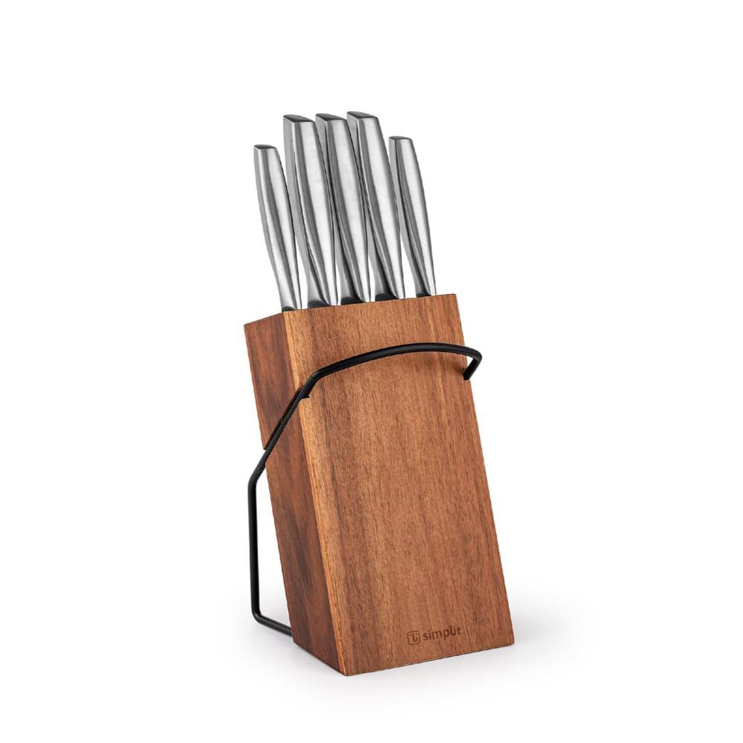 Set Cuchillos Stahl 5 Pcs Acero Inoxidable + Taco Simplit image number 0.0