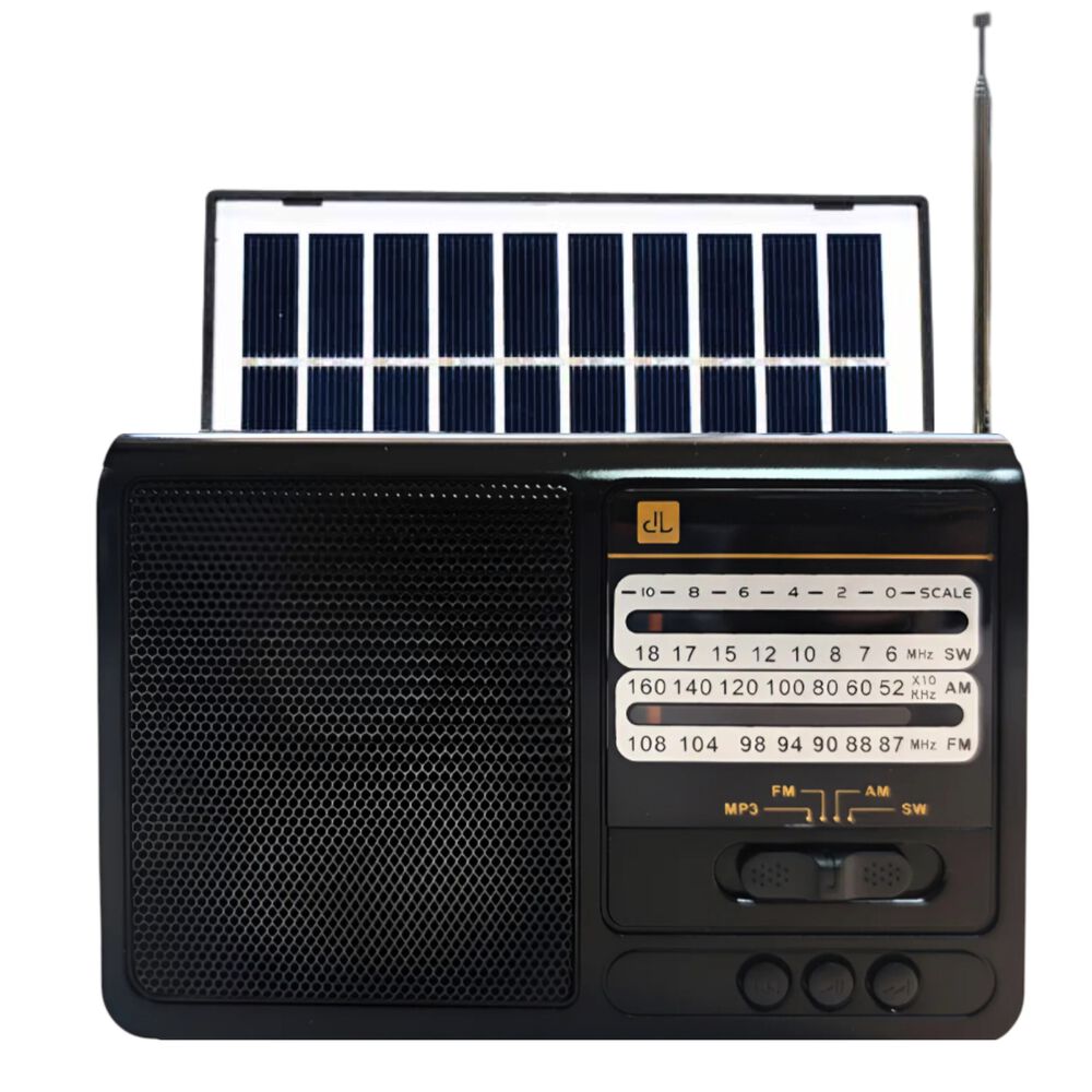 Radio Solar Recargable Multibanda Am/fm/ Sw/mp3/sd/ Linterna image number 0.0