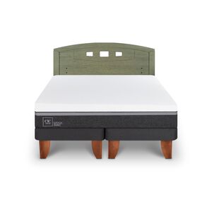 Cama Europea Cic Ortopedic Advance / 2 Plazas / Base Dividida + Respaldo