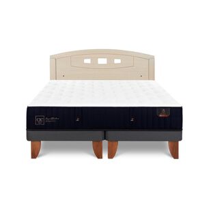 Cama Europea Cic Linea Premium / 2 Plazas / Base Dividida + Respaldo