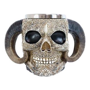 Taza Taz&oacute;n Mug Cervecero Vikingo 3d Medieval Cuernos
