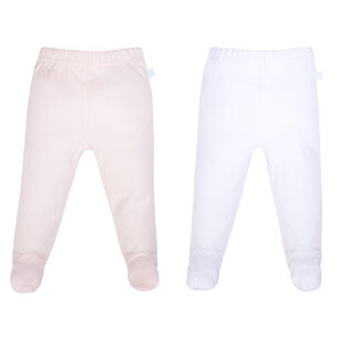 Set 2 Pantys Blanco Flores Ni&ntilde;a 6 - 9 Meses