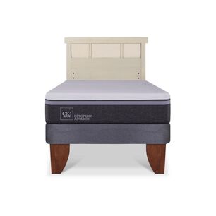 Cama Europea Cic Ortopedic Advance / 1.5 Plazas / Base Normal + Respaldo